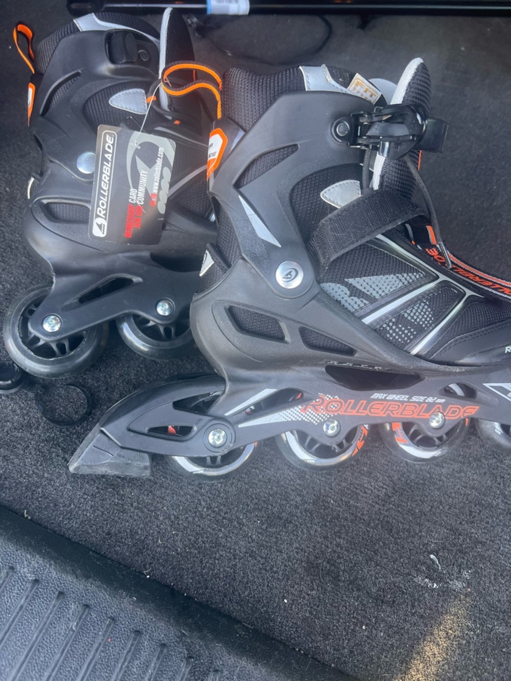 Rollerblade Women's Black and Orange Inline Skates